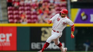 The Cincinnati Reds first baseman has a big day at the plate, and causes the Cubs to lose their cool and have manager David Ross tossed over nothing
