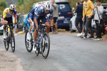El ciclista español Mikel Landa, del Soudal Quick-Step, durante la etapa de hoy. 