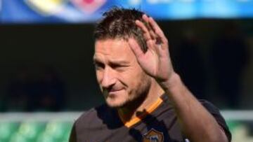 Francesco Totti, capit&aacute;n de la Roma. 