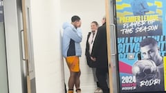 El gesto de Bellingham 15′ después del partido ya en vestuarios: estaba excitadísimo