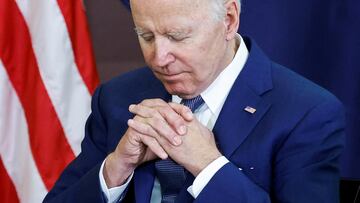 President Joe Biden attends a bilateral meeting with Australia's Prime Minister Anthony Albanese alongside the Quad Summit at Kantei Palace in Tokyo, Japan.