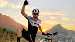 Ibon Zugasti, durante su preparaci&oacute;n para la Cape Epic en Sud&aacute;frica.