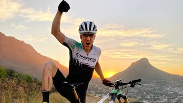 Ibon Zugasti, durante su preparaci&oacute;n para la Cape Epic en Sud&aacute;frica.