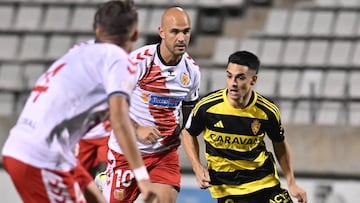 Partido de la Copa del Rey entre L'Hospitalet y Zaragoza.
