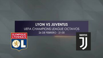 Lyon y Juventus, cara a cara: así llegan a los octavos de Champions
