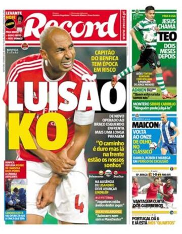 Portadas de la prensa mundial