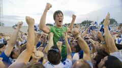 El Leganés celebra diez años del ascenso a Segunda en Hospitalet