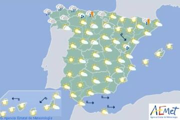 Semana Santa 2017: Mapa del tiempo para el Viernes Santo, 14 de abril