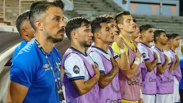 Rubén de la Barrera, en su debut como seleccionador de El Salvador.