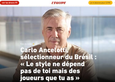 Ancelotti: “El único club que podría entrenar tras Brasil es el Madrid”