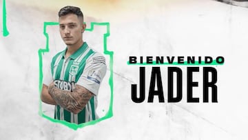 Jader Gentil, nuevo jugador de Atlético Nacional.