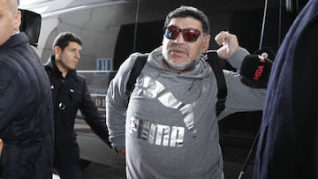 13/02/17  LLEGADA DE  DIEGO ARMANDO MARADONA A MADRID PARA VER EL PARTIDO DE CHAMPIONS LEAGUE QUE ENFRENTA AL REAL MADRID Y AL NAPOLES 
 PUBLICADA 14/02/17 NA MA04 4COL