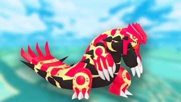 Groudon es un Pokémon legendario de tipo tierra introducido en la tercera generación. Es la mascota de Pokémon Rubí y Pokémon Rubí Omega. Forma parte del trío creador.