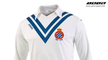 Camiseta del Espanyol en homenaje al portero Ricardo Zamora.