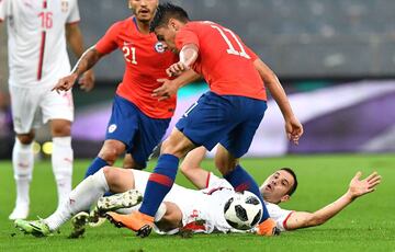 Las mejores imágenes del duelo entre Chile y Serbia en Austria