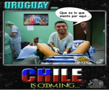 Los memes que empiezan a encender el Uruguay-Chile