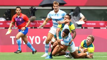 Los Pumas 7s lograron un triunfo ante Australia en el debut