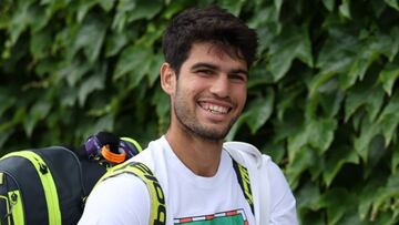 Carlos Alcaraz, en Wimbledon.