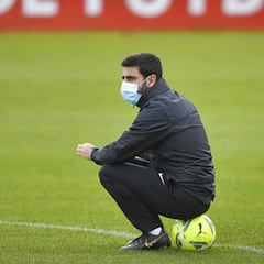 Gallego: "No me preocupa la dependencia goleadora de Djuka"