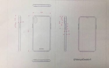 Unos planos filtran el posible tamaño y diseño del iPhone 8