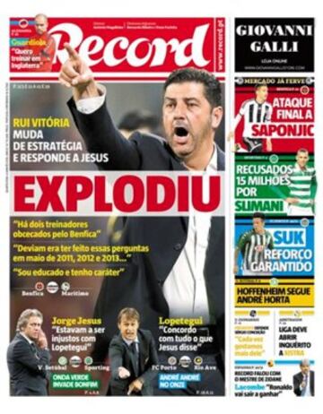 Portadas de la prensa mundial