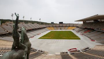 22/06/22  BARCELONA REPORTAJE DEL ESTADIO OLIMPICO ESTADI OLIMPIC LLUIS COMPANYS 
INSTALACIONES 
