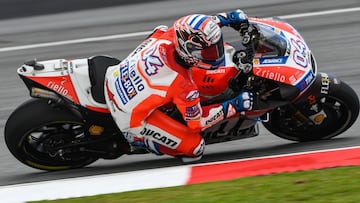 Andrea Dovizioso en Sepang.