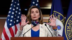 U.S. House Speaker Nancy Pelosi (D-CA) participates in a news conference at the U.S. Capitol in Washington, U.S. October 1, 2020.