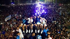 La albiceleste llega a Buenos Aires