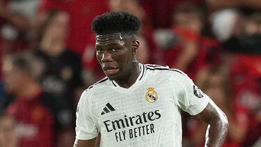 Aurelien Tchouameni en el partido ante el Lille.