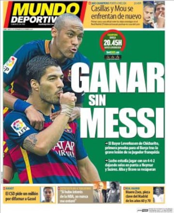 Portadas de la prensa deportiva