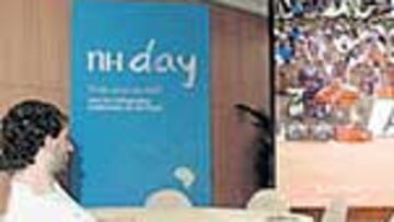 <b>APOYO A NADAL. </b>Garbajosa no se perdió el triunfo de Rafa.