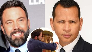 Collage de Ben Affleck y Alex Rodr&iacute;guez