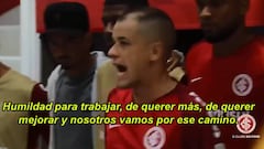 La arenga viral de D'Alessandro antes de enfrentar a Palestino