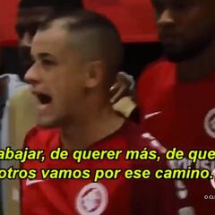 La arenga viral de D'Alessandro antes de enfrentar a Palestino