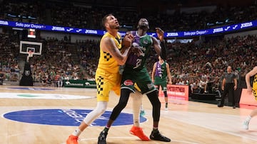 Ilimane Diop contra el Tenerife.