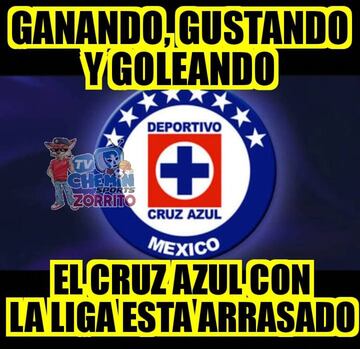 Los memes se rinden ante el invicto de Cruz Azul