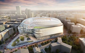 Así quedaría la zona de la Esquina del Bernabéu tras las obras de remodelación.