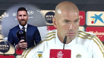 Zidane 'se hace el loco' con el premio The Best a Messi
