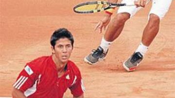 <b>LOS ÚLTIMOS. </b>Nadal y Verdasco consiguieron ganar a Italia. España no lo hacía en dobles desde 2004.