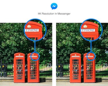 Ya puedes compartir en Facebook Messenger fotos en 4K