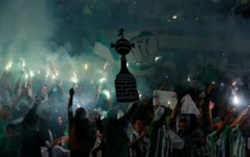 Estadio lleno y verde para acompañar a Nacional.