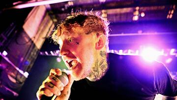 Frank Carter, vocalista de Frank Carter & The Rattlesnakes, en una actuación reciente.