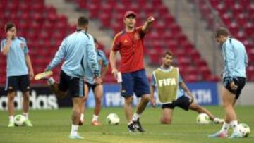 La Sub-20 se entrena pendiente de los resultados del día