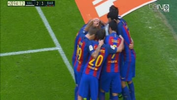 Neymar struck with plastic missile in Barça goal celebration