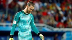 El portero de Espa&ntilde;a y del Manchester United, David de Gea, con la Selecci&oacute;n.