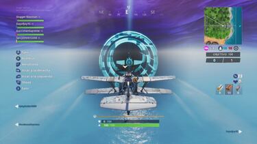 Desafío de Fortnite - Completa pruebas contrarreloj con un avión Alatormenta