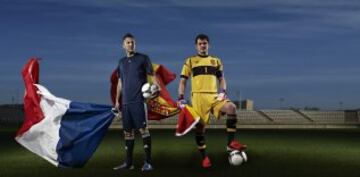 Eurocopa 2012. Cuartos de final. Espa?a-Francia. Jeremy Menez e Iker Casillas