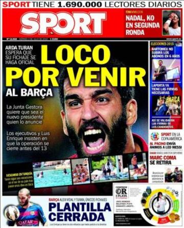 Portadas de la prensa deportiva