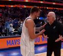 Fue tan loco el final de partido de Luka que Popovich salió disparado a por él